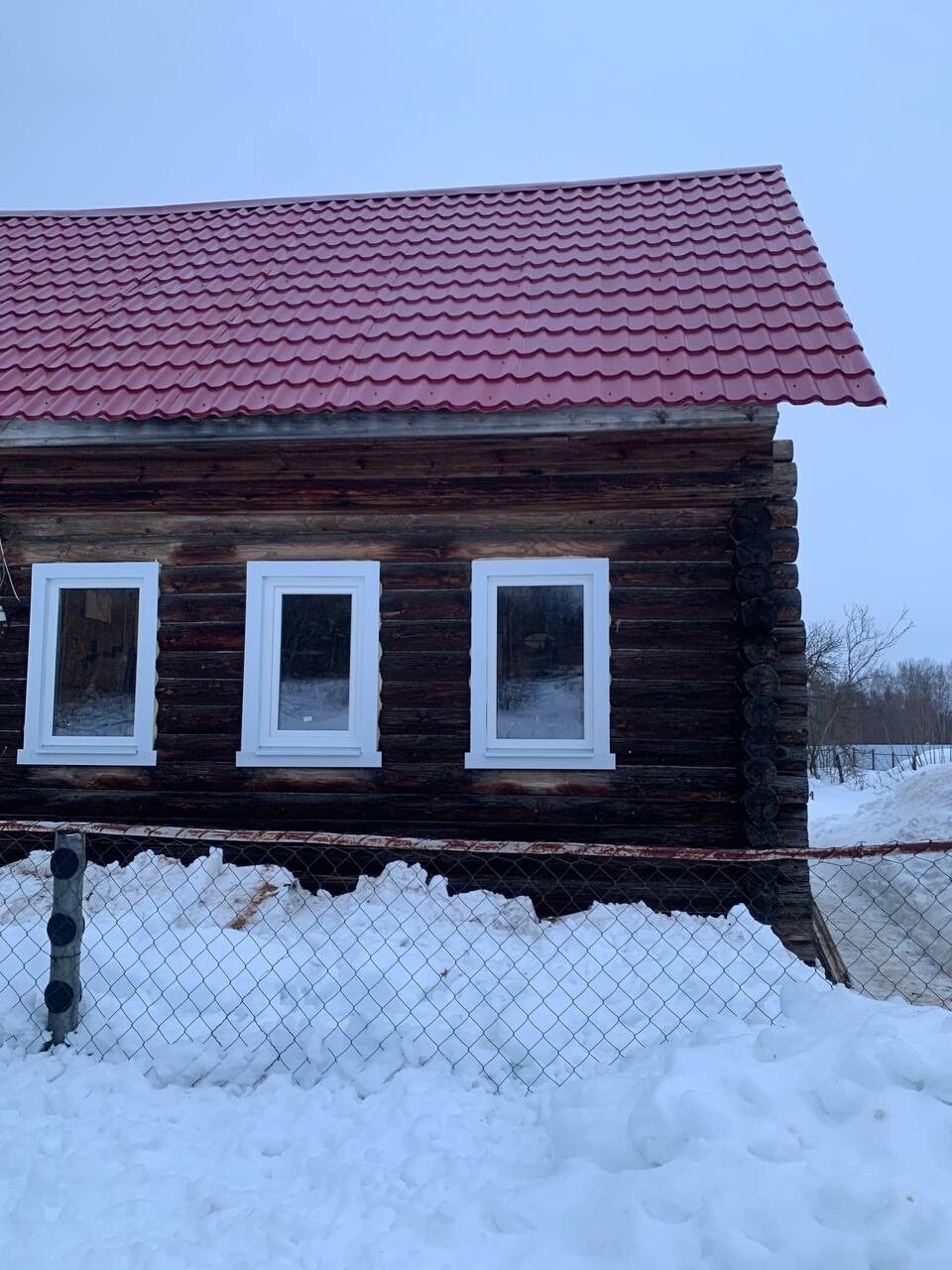 Пластиковые окна в деревянном доме — д. Денисово